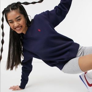 Navy Blue Polo Sweater